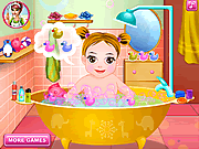 Gioco online Giochi di Lavare i Bambini Piccoli - First Baby Bath